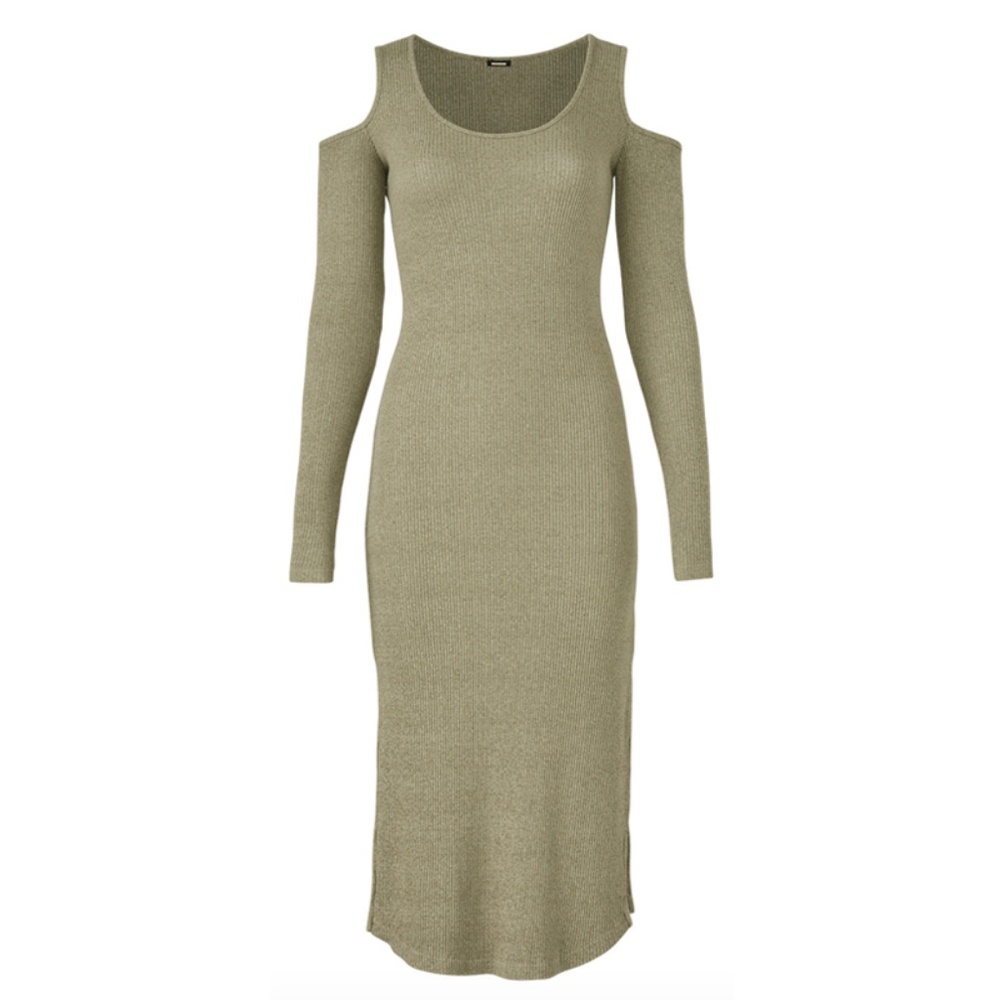 Monrow: Army Ribbed Dress - Picture 2 of 2